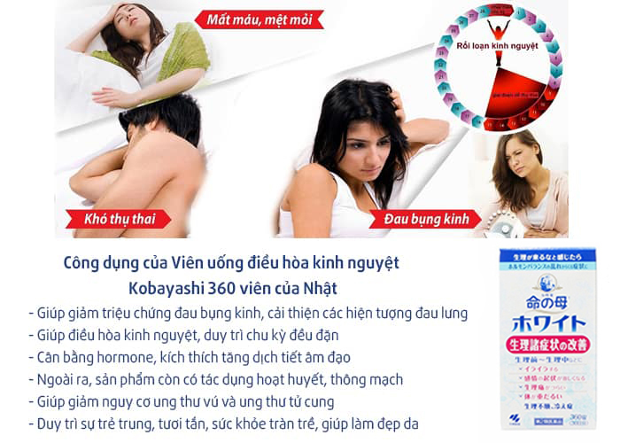 Viên Uống Điều Hòa Kinh Nguyệt Kobayashi 360 Viên
