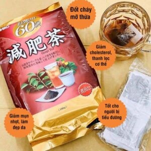Thực phẩm chức năng Trà giảm mỡ bụng Genpi Tea Orihiro Nhật Bản - 60 gói x 3g