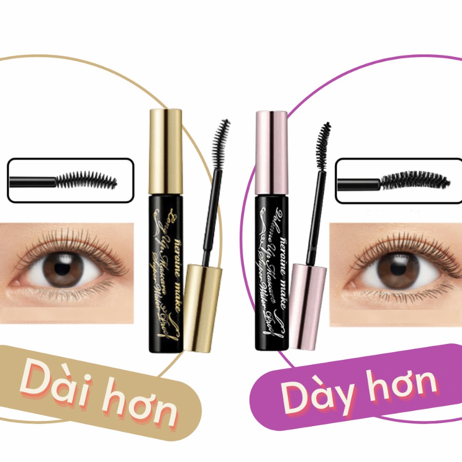 Mascara Kissme Volume Vuốt Cong & Dày Mi 6g
