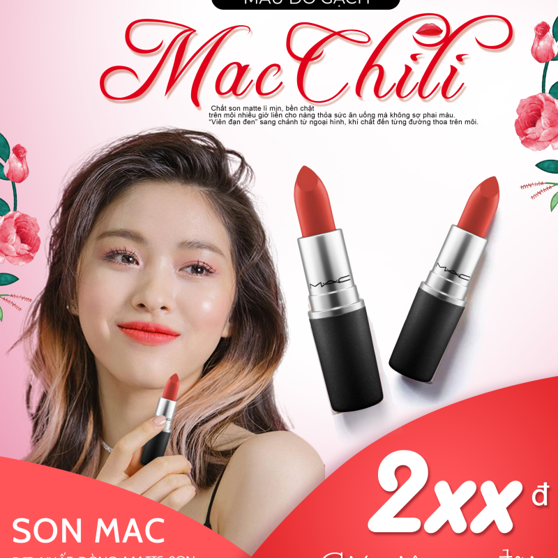Son MAC Chili 602 Màu Đỏ Gạch – Matte