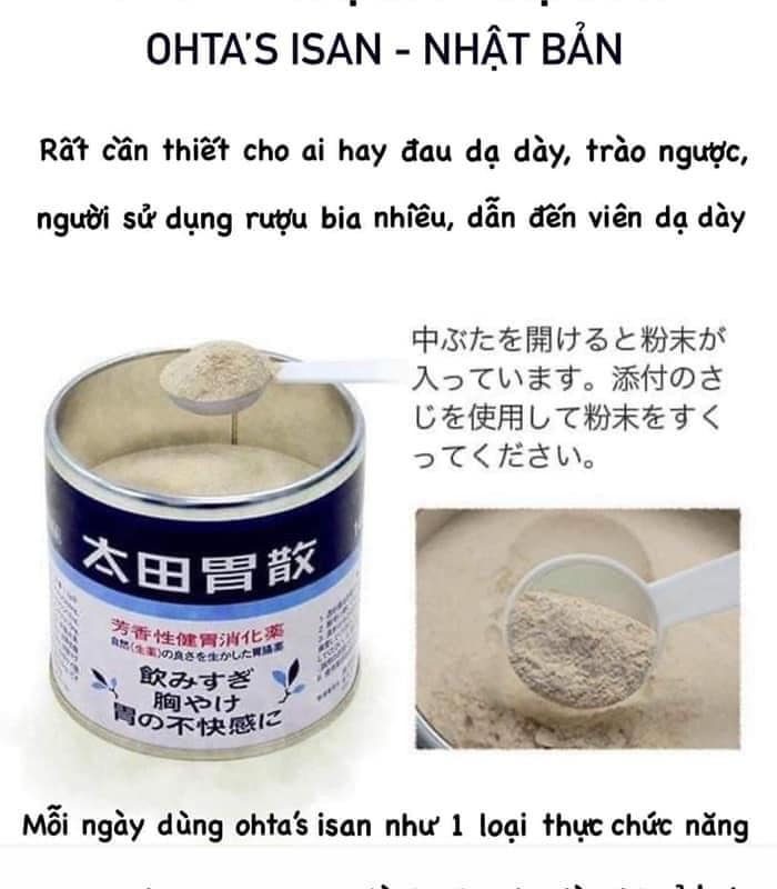 Thực phẩm chức năng Bột hỗ trợ trị đau dạ dày Ohta Isan của Nhật Bản chính hãng