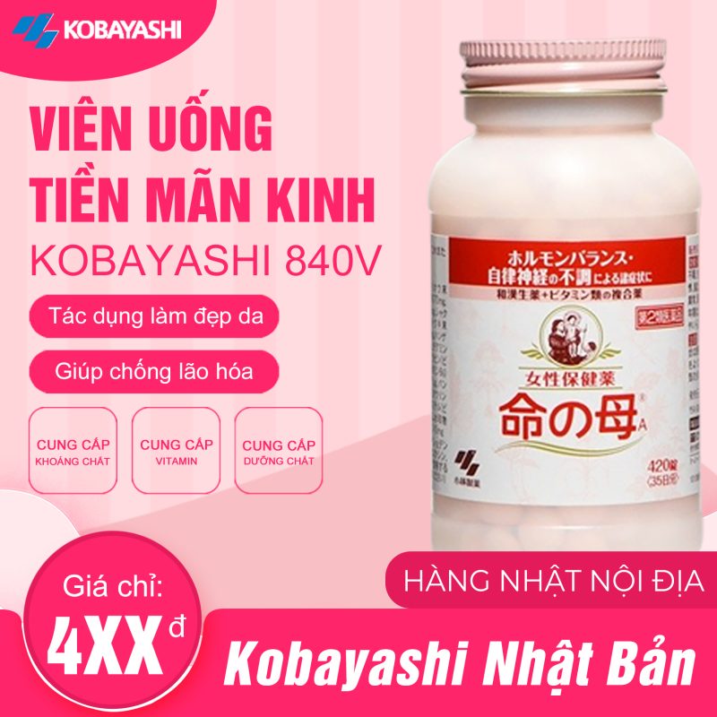 Viên Uống Tiền Mãn Kinh Kobayashi 420 Viên Của Nhật Bản