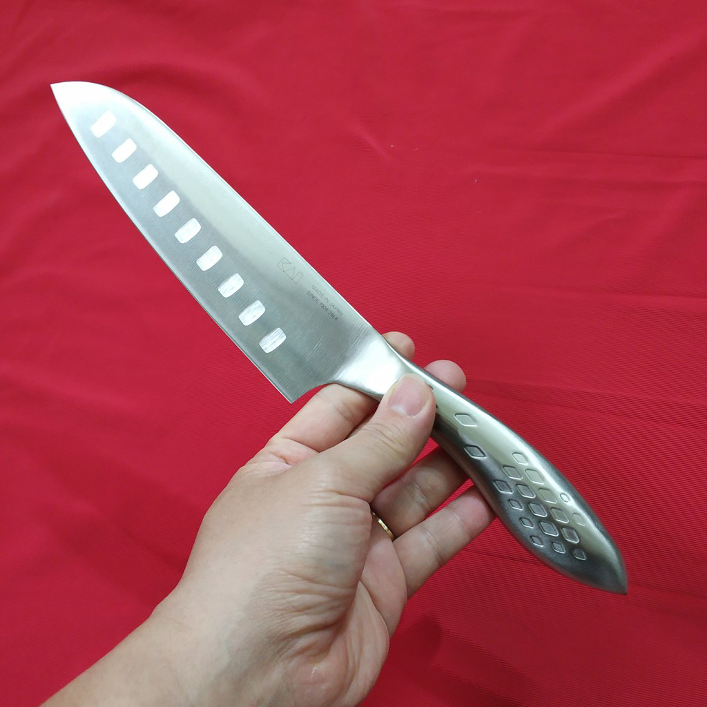 Dao bếp nhật cao cấp kai suzaku santoku - dao thái đa năng