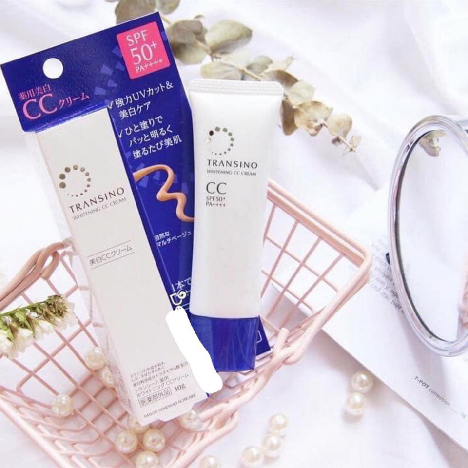 Kem trang điểm dưỡng trắng Transino Whitening CC Cream 30g