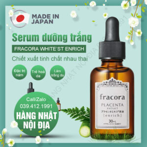 Serum Nhau Thai Fracora White Placenta Extract Enrich 30ml Nhật Bản