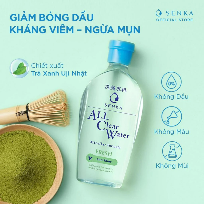 Nước Tẩy Trang Sạch Thoáng Senka All Clear Water Fresh 230Ml