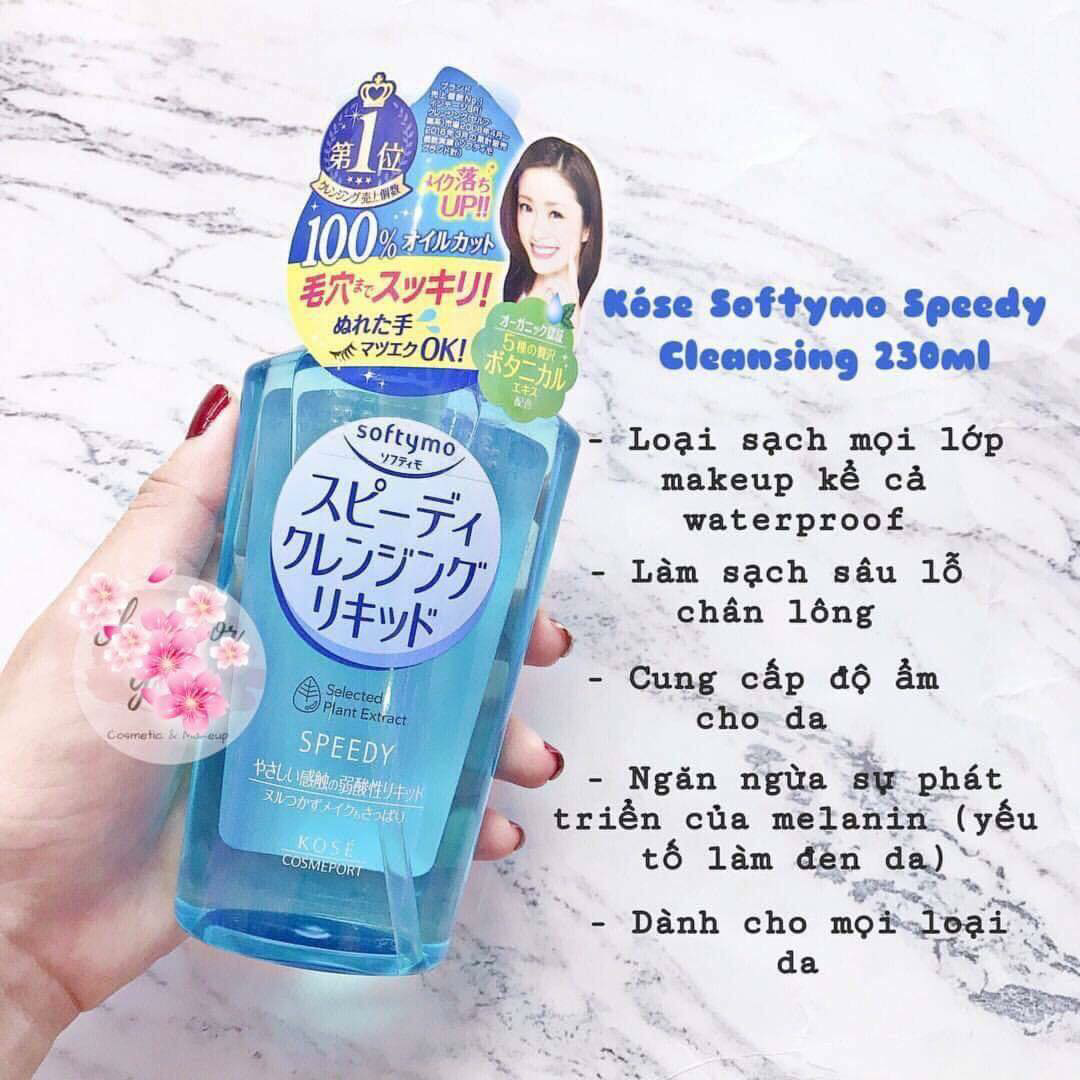 Dầu Tẩy Trang Kose Softymo Speedy Selected Plant Extract 230ml