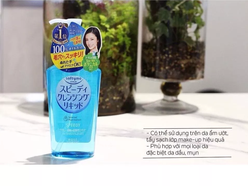 Dầu Tẩy Trang Kose Softymo Speedy Selected Plant Extract 230ml