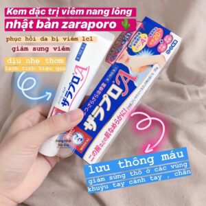 Kem trị viêm nang lông zaraporo rohto mẫu mới chính hãng Của Nhật