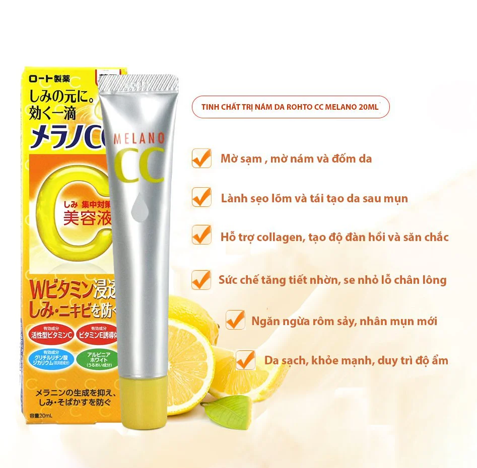 Tinh chất đặc trị nám và mụn CC melano - 20ml