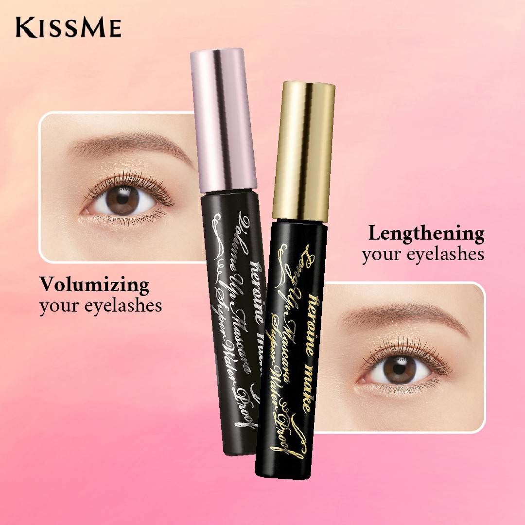 Mascara Kissme Volume Vuốt Cong & Dày Mi 6g