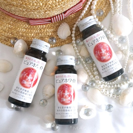 Nước Uống Trắng Da Shiseido Pure White (Hộp 10 chai x 50ml)