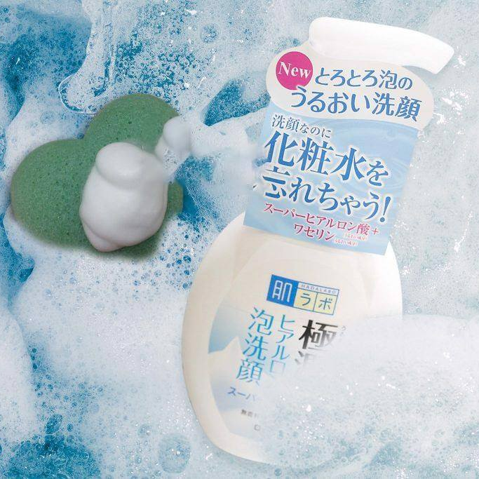 Sữa rửa mặt Hadalabo trắng và xanh nội địa Nhật