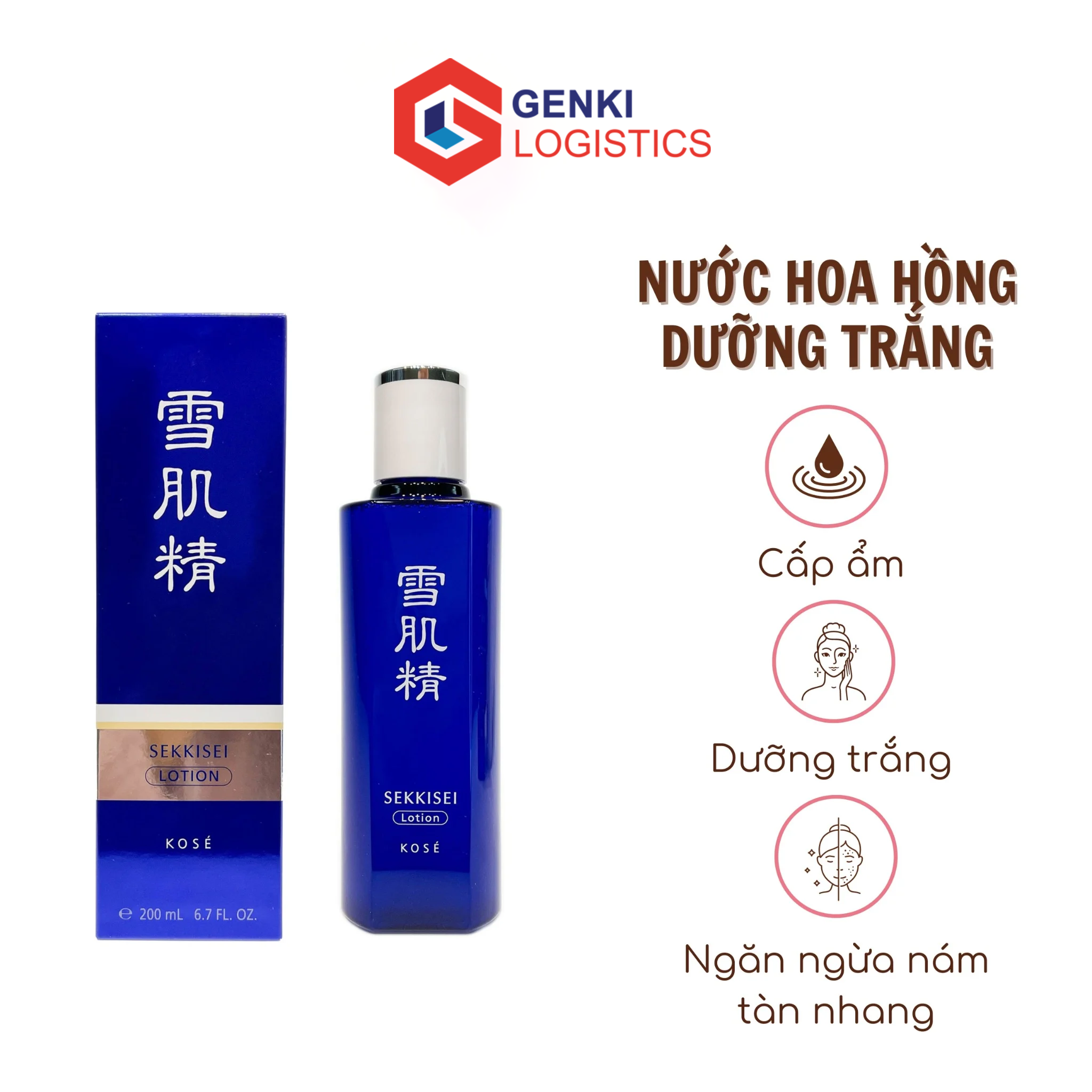 Nước hoa hồng Kose Sekkisei Medicated Lotion 200ml