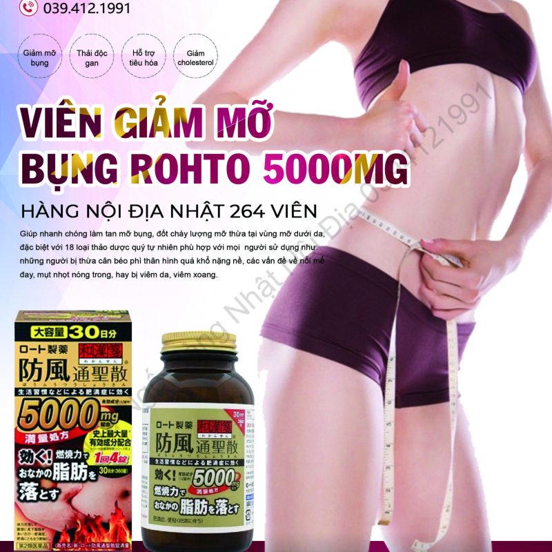 Viên Uống Giảm Cân Rohto 5000mg