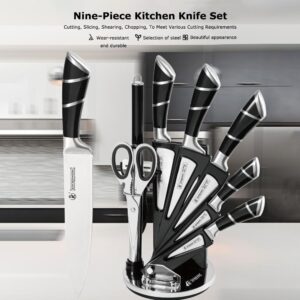 Bộ dao nhà bếp 9 món cán xoắn Nhật Bản