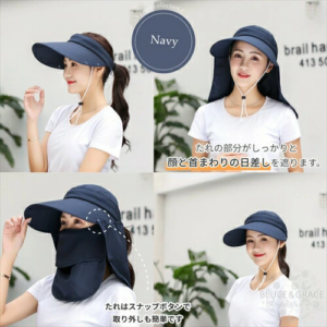 Mũ chống nắng kèm khẩu trang 360 độ cao cấp