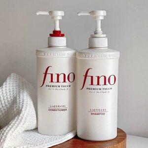 Cặp gội & xả Shiseido Fino Premium Touch hỗ trợ phục hồi tóc hư tổn (550ml)