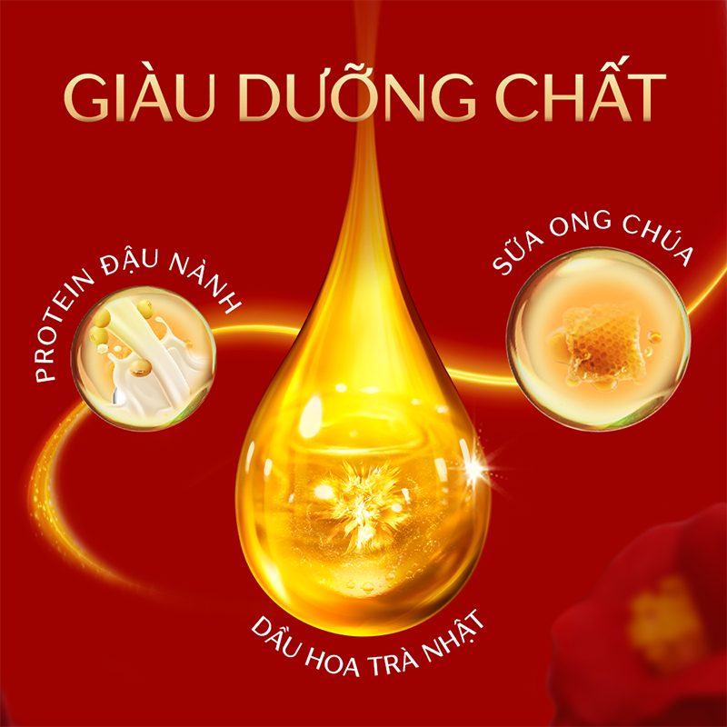 Cặp gội - xả Tsubaki Premium ngăn ngừa rụng tóc 490ml (màu vàng)