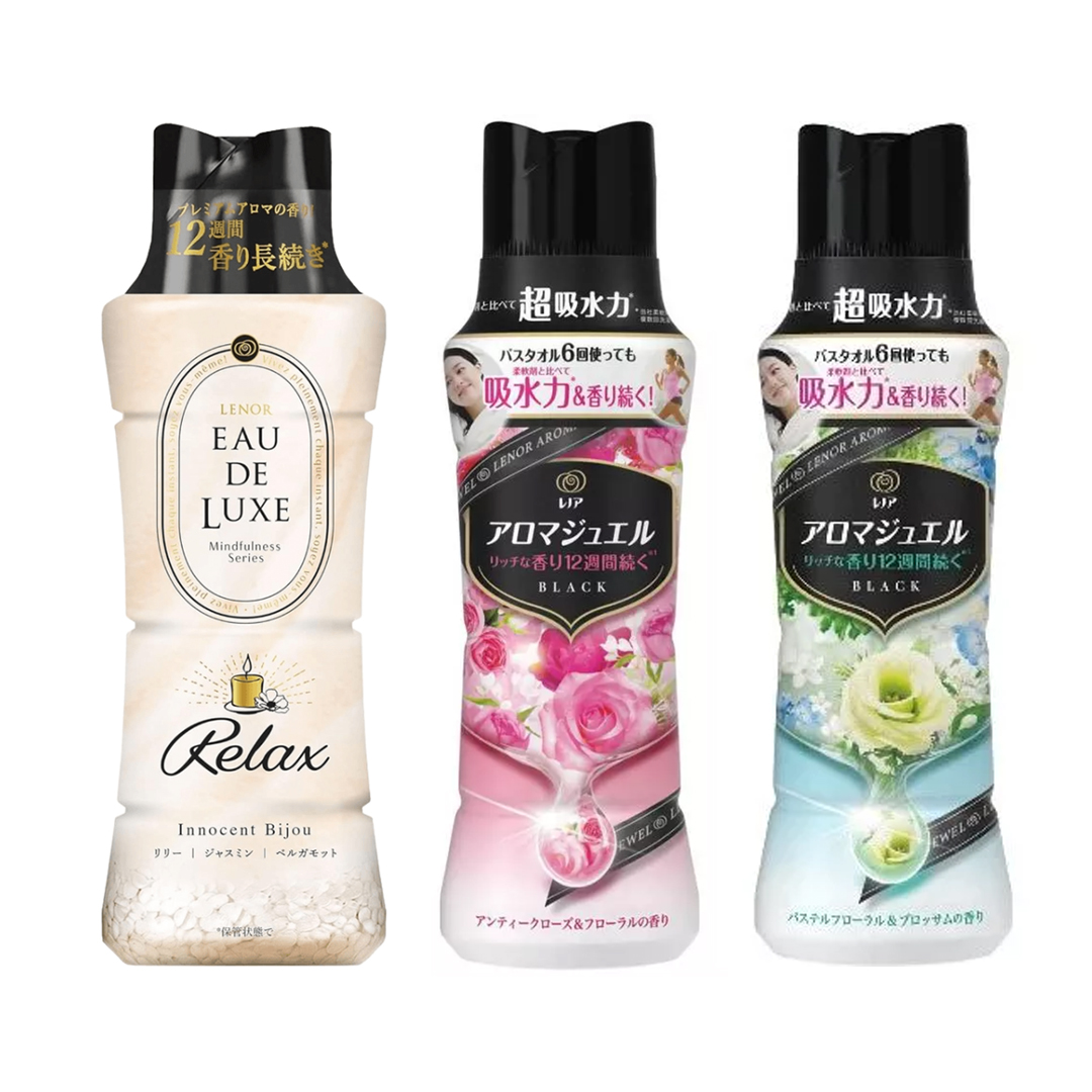 Viên Xả Vải Hương Nước Hoa Lenor Eau De Luxe Relax Nhật Bản (520g)