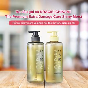 Bộ dầu gội xả KRACIE ICHIKAMI The Premium 480ml