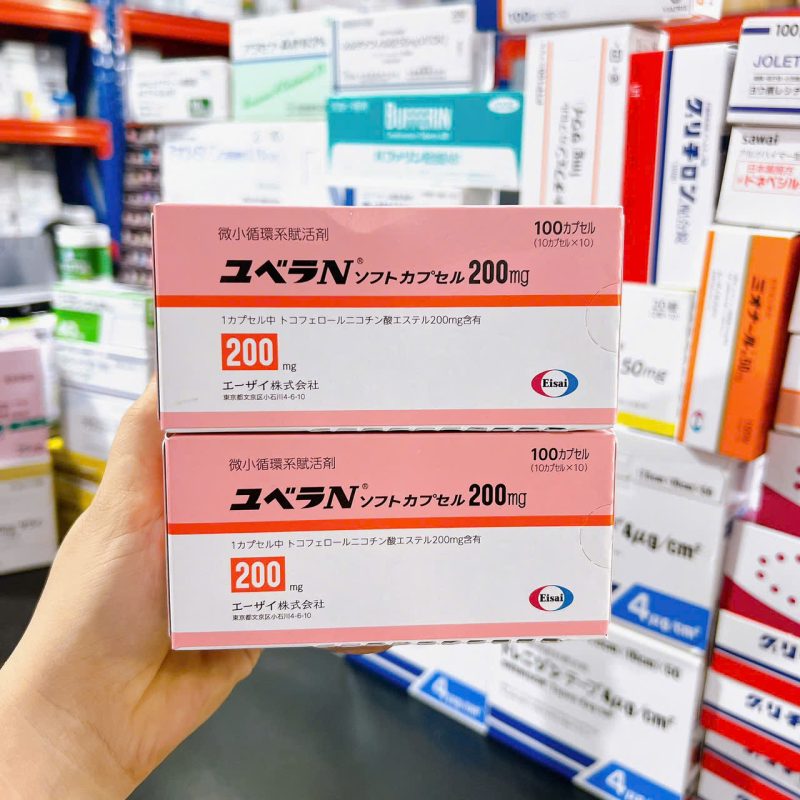 Viên uống hỗ trợ bổ sung vitamin E Eisai Yuvela N 200mg Nhật Bản
