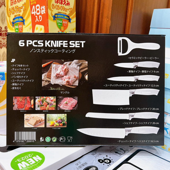 Bộ dao 6 món Utaki Trắng siêu bén đến từ Nhật Bản