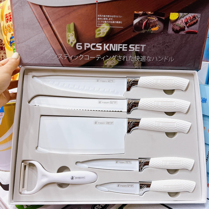 Bộ dao 6 món Utaki Trắng siêu bén đến từ Nhật Bản