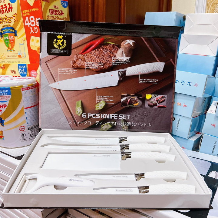 Bộ dao 6 món Utaki Trắng siêu bén đến từ Nhật Bản