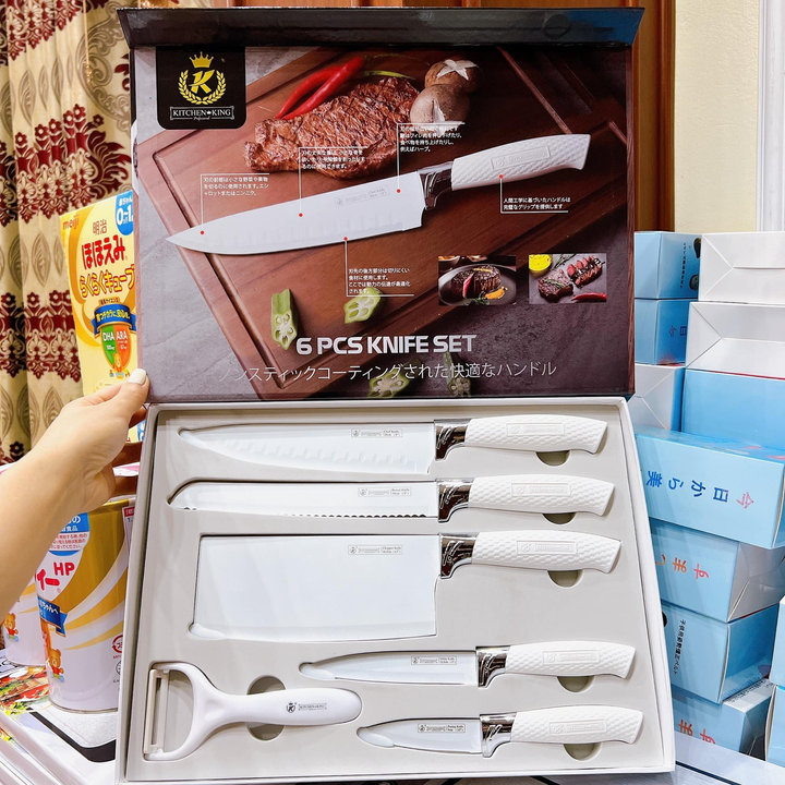 Bộ dao 6 món Utaki Trắng siêu bén đến từ Nhật Bản