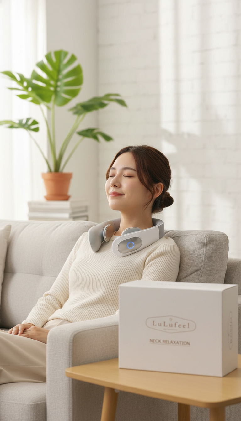 MÁY MASSAGE CỔ XUNG ĐIỆN EMS LULUFEEL: GIẢI PHÁP GIẢM ĐAU VAI GÁY HIỆU QUẢ