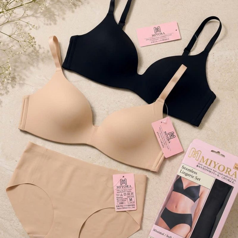 SET ĐỒ LÓT KHÔNG ĐƯỜNG MAY CAO CẤP CHUẨN NHẬT BẢN - MIYORA SEAMLESS LINGERIE SET